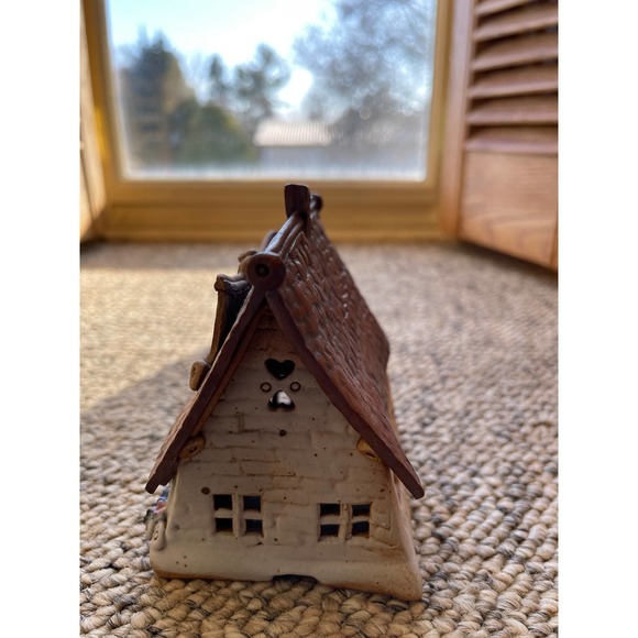 Windy Meadows Pottery Estate Sales Candle House Unsigned 639/674 Jan Richardson - Picture 4 of 7